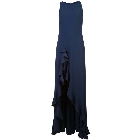 NWT ZAC Zac Posen Janice Ruffle Evening Gown 10 - Picture 3 of 8